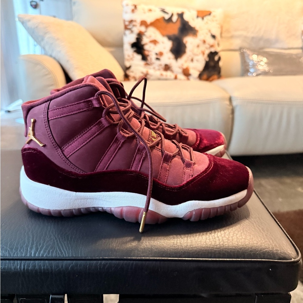 Women's Burgundy High-Top Sneakers
